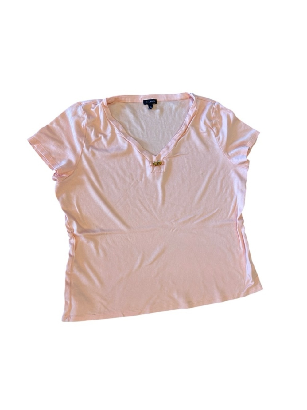 Women’s Talbots 2 Piece Cotton Tees T-shirt Tank Top Size XL - Picture 2 of 4